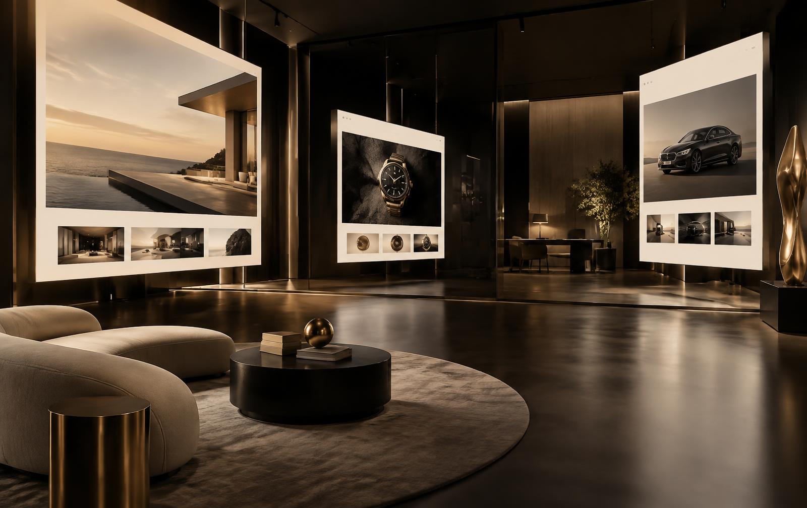 Private digital vault presenting premium web experiences.